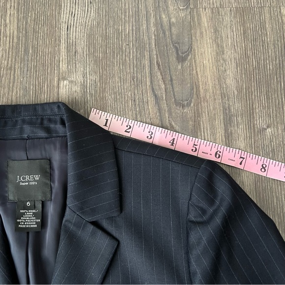 J.Crew Super 120s Wool Pinstripe 2-Button Blazer - Picture 12 of 16